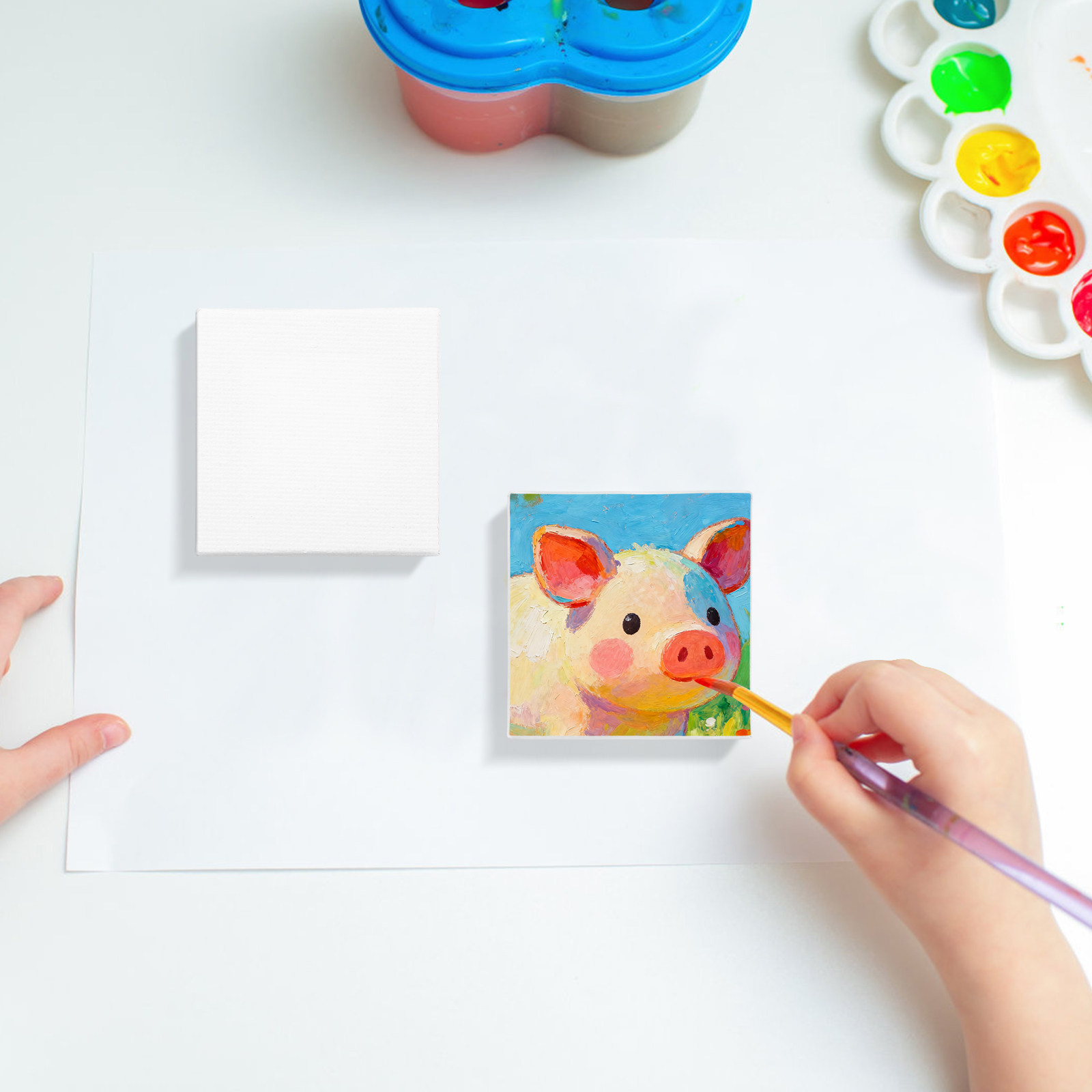 Painting Supplies - 24Pcs Mini Oil Painting Frames Canvas