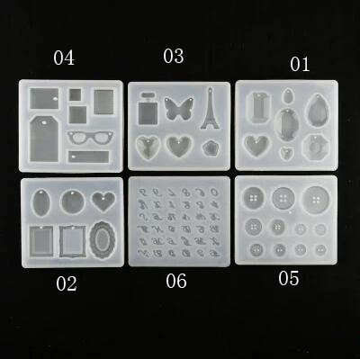 6 Designs Silicone Resin Mold  - đánh giá và giá Silicone Epoxy Resin Molds Set