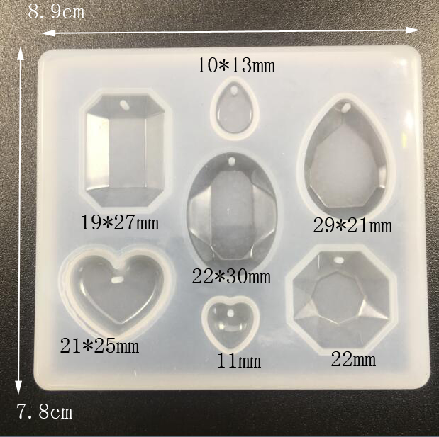 6 Designs Silicone Resin Mold  - đánh giá và giá Silicone Epoxy Resin Molds Set