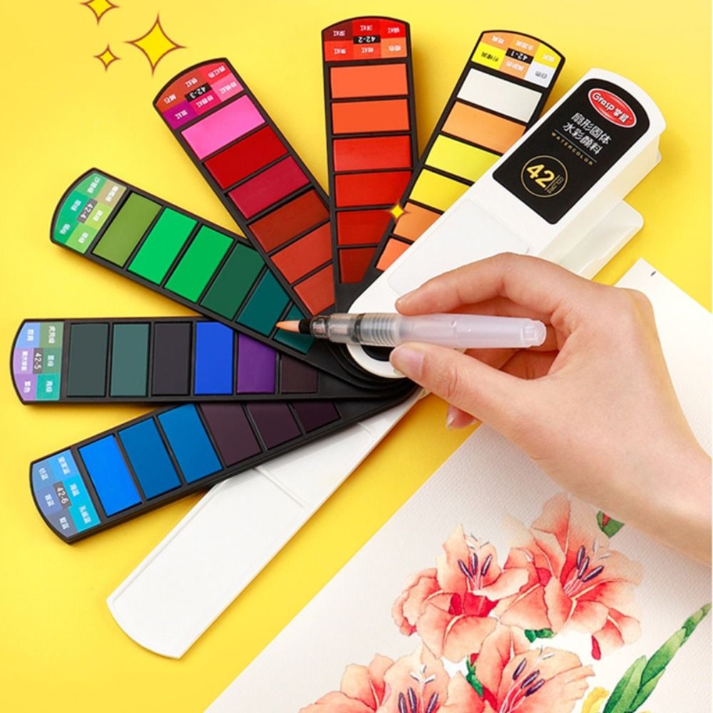 Portable Folding Watercolor Pa - đánh giá và giá Watercolor Paint Set Solid Pigment