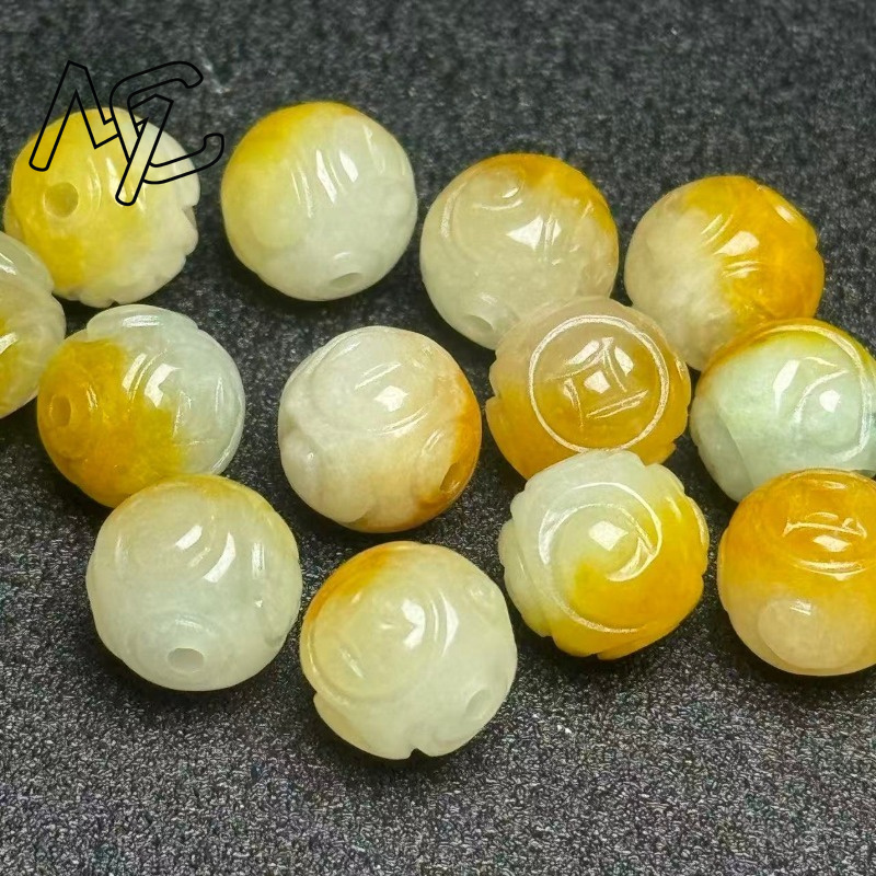 5pcs Natural Yellow Emerald Ja - đánh giá và giá Beading