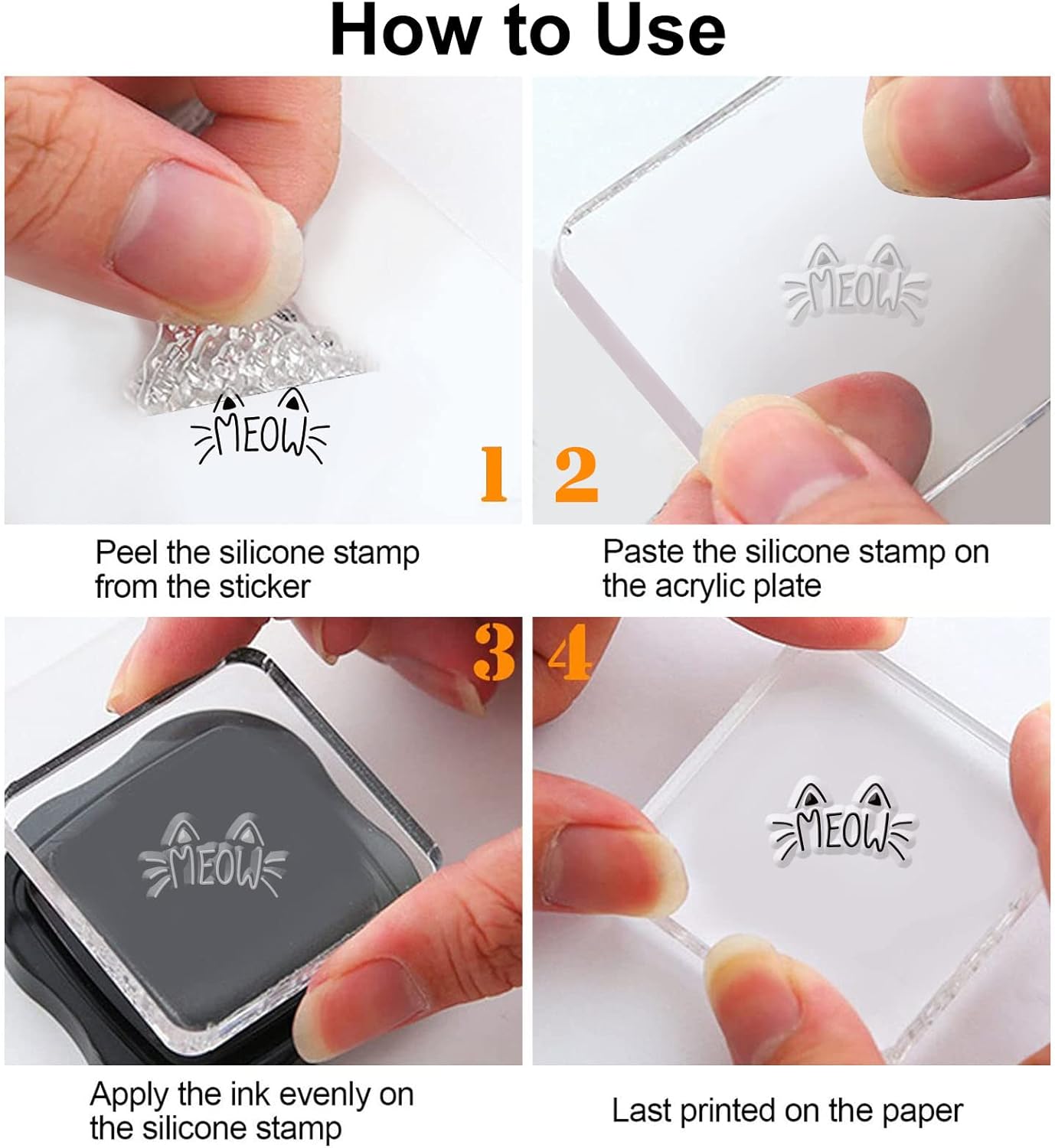 Cut Cats Silicone Clear Stamps - đánh giá và giá Clear Silicone Stamps For Card Making
