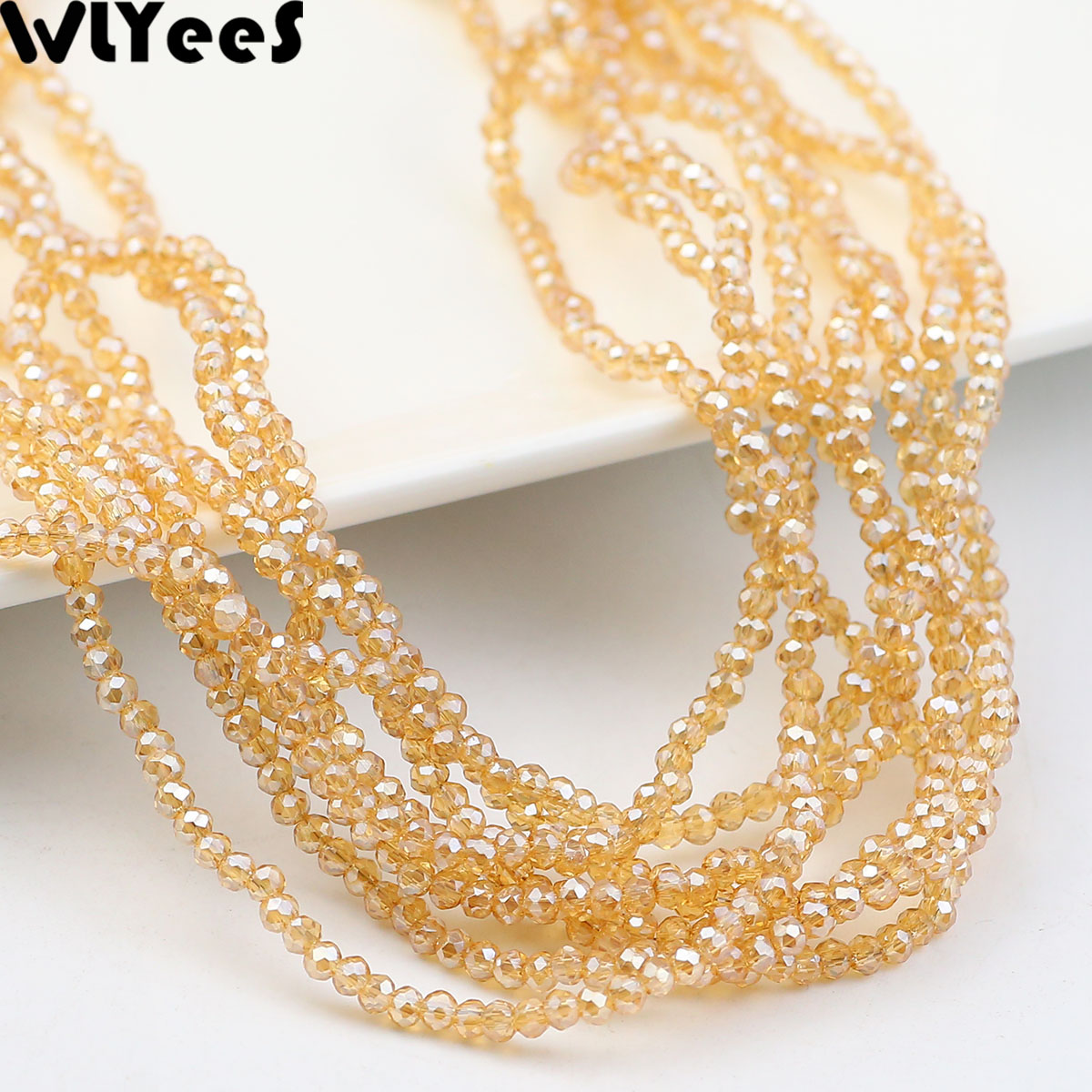 WLYeeS Flat Round Gold Champag - đánh giá và giá Glass Seed Beads 2Mm Jewelry Making