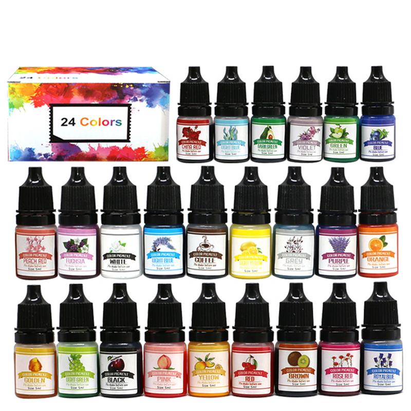 Epoxy Resin Pigments Kit DIY C - đánh giá và giá Silicone Epoxy Resin Molds Set