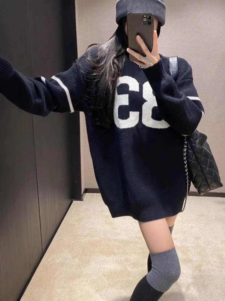 Y2K Vintage Knitted Sweater Wo - đánh giá và giá Embroidery