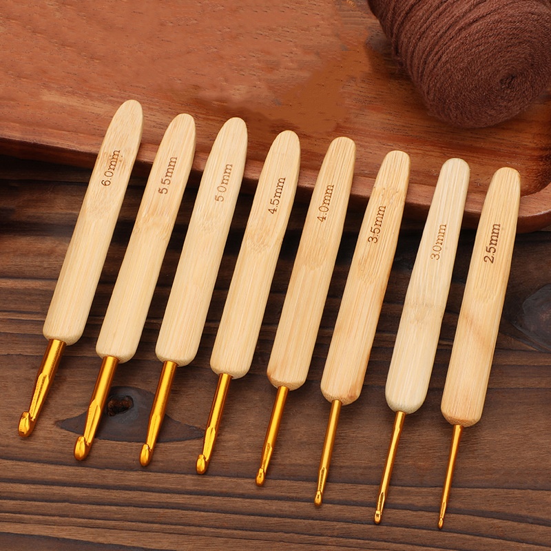 Bamboo Wooden Handle Crochet H - đánh giá và giá Wooden Crochet Hooks Ergonomic Handle