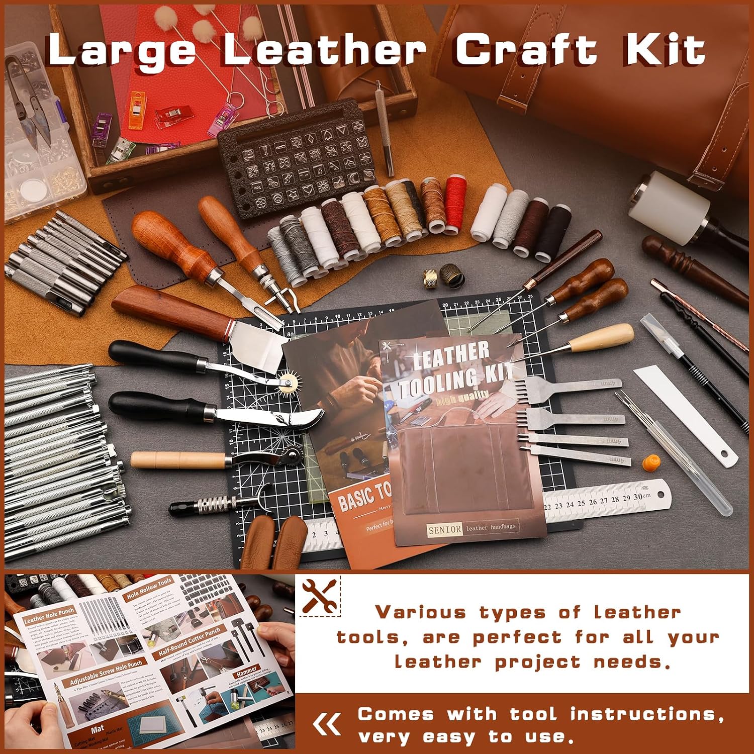 Leather Tooling Kit Leather Cr - đánh giá và giá Craft Tools