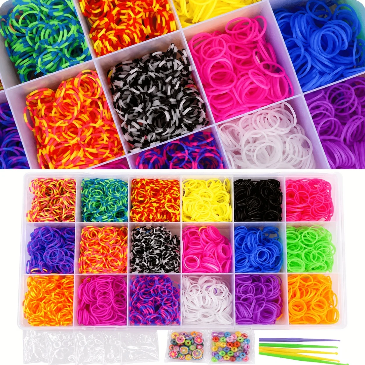 4800 Loom Bands Kit, Rubber Ba - đánh giá và giá Beading