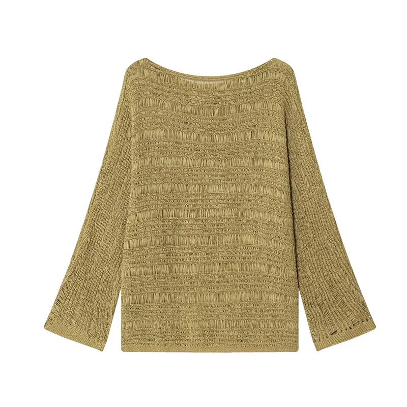 Vintage Boat Neck Knit Sweater - đánh giá và giá Embroidery