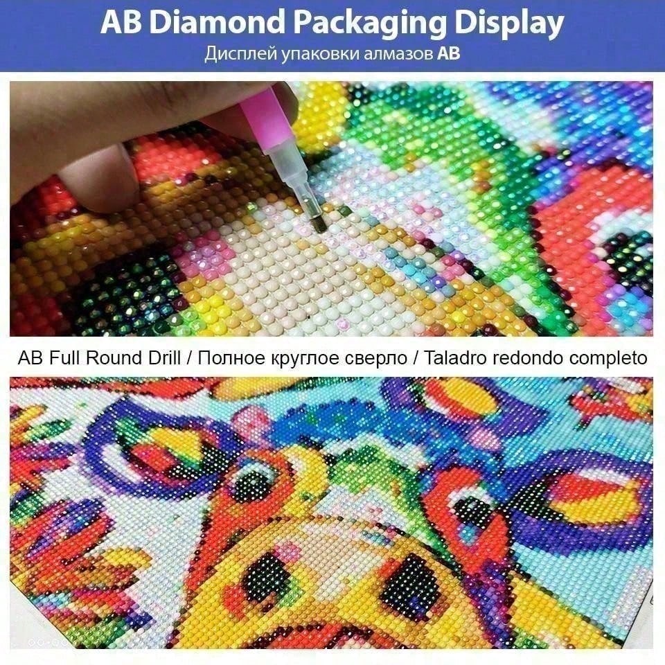 1 piece - 5D-DIY - Flocking cl - đánh giá và giá 5D Diamond Painting Kit Full Drill
