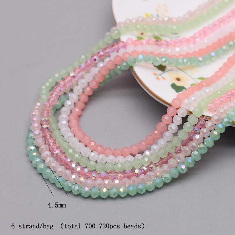 4mm Color scheme 6 strand/bag  - đánh giá và giá Glass Seed Beads 2Mm Jewelry Making