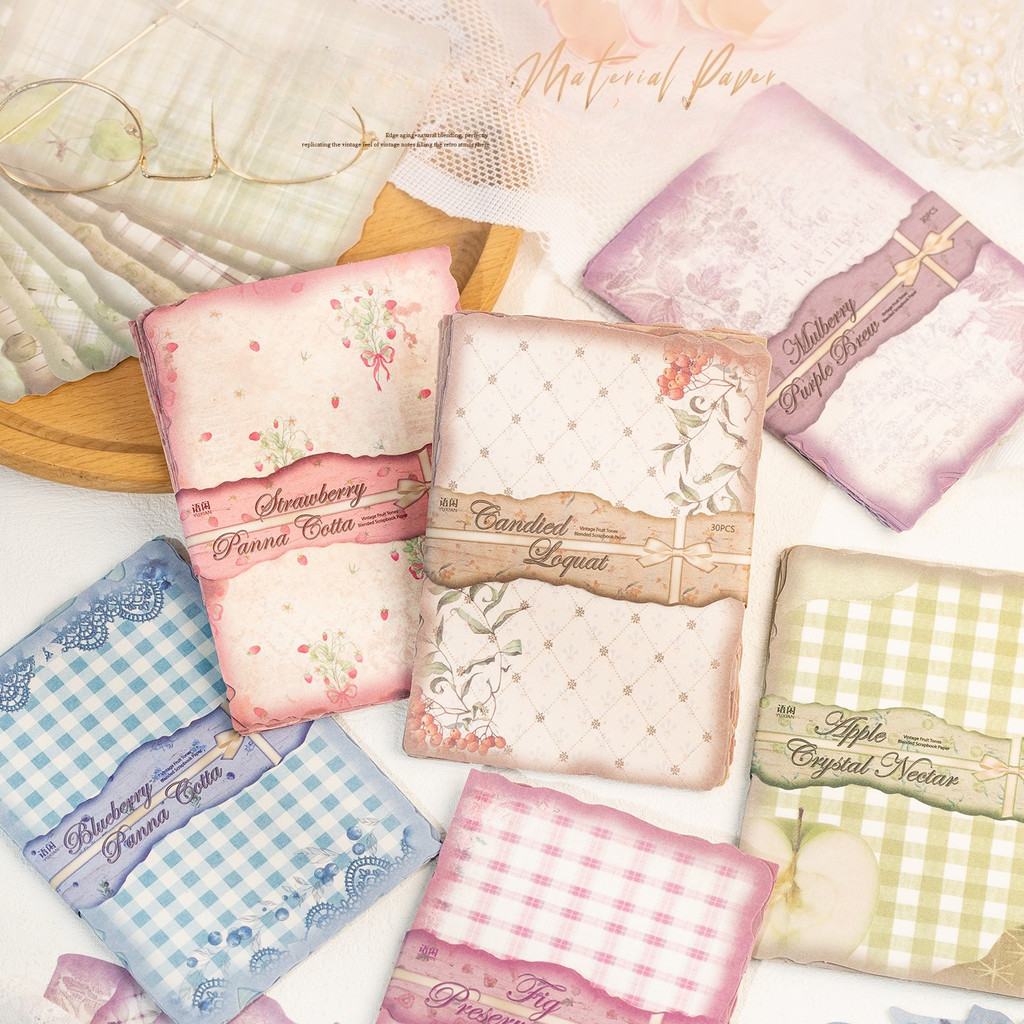 30sheets Vintage Scrapbook Pap - đánh giá và giá Vintage Junk Journal Scrapbooking Paper
