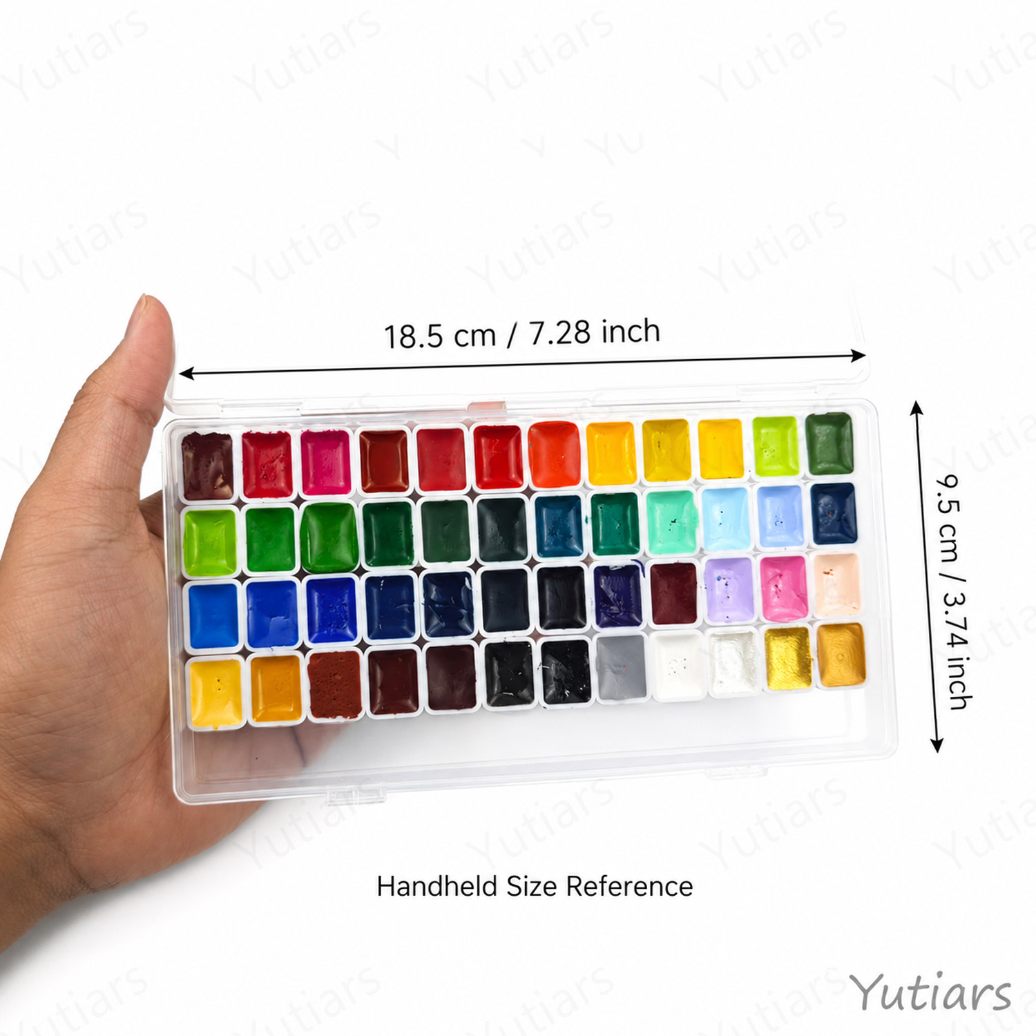 48 Colors Professional Granula - đánh giá và giá Watercolor Paint Set Solid Pigment
