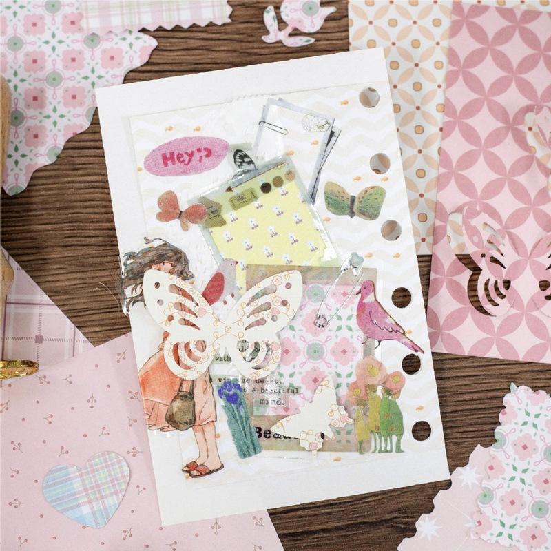 1pack/200pcs Vintage Floral Pl - đánh giá và giá Vintage Junk Journal Scrapbooking Paper