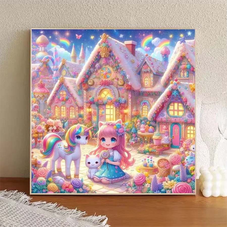 1 piece 5D DIY flocking cloth, - đánh giá và giá 5D Diamond Painting Kit Full Drill