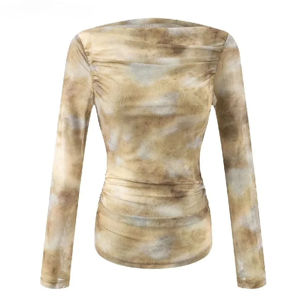 2025 Sexy Tie-Dye Print Ruched - đánh giá và giá Embroidery