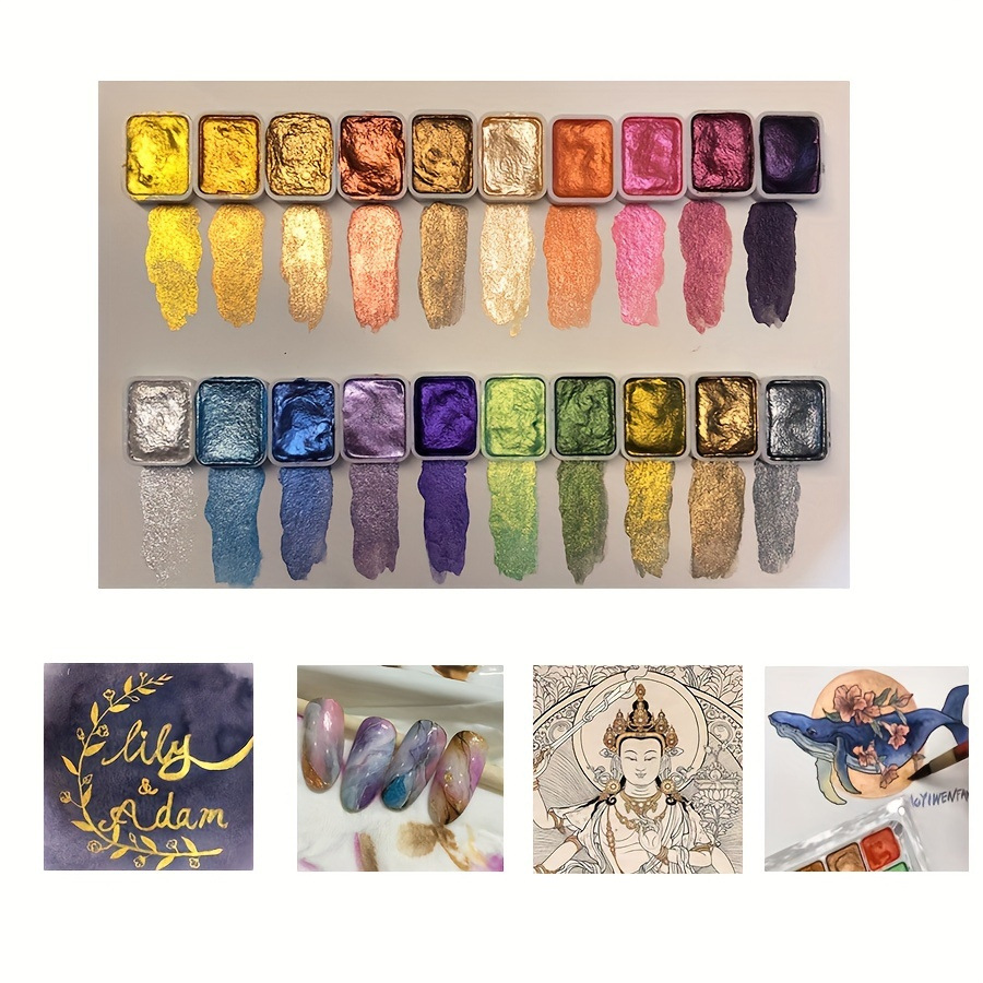 Portable56 Colors Solid Pigmen - đánh giá và giá Watercolor Paint Set Solid Pigment
