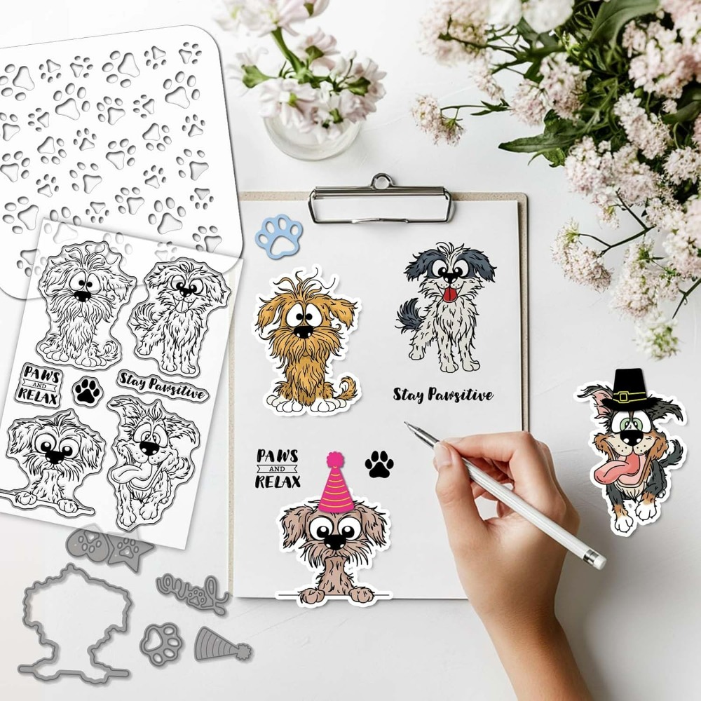 Comic Dog Clear Silicone Stamp - đánh giá và giá Clear Silicone Stamps For Card Making