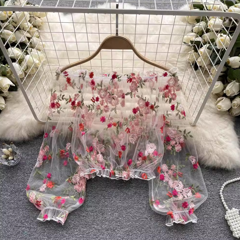 Women's Long Sleeve Floral Emb - đánh giá và giá Embroidery