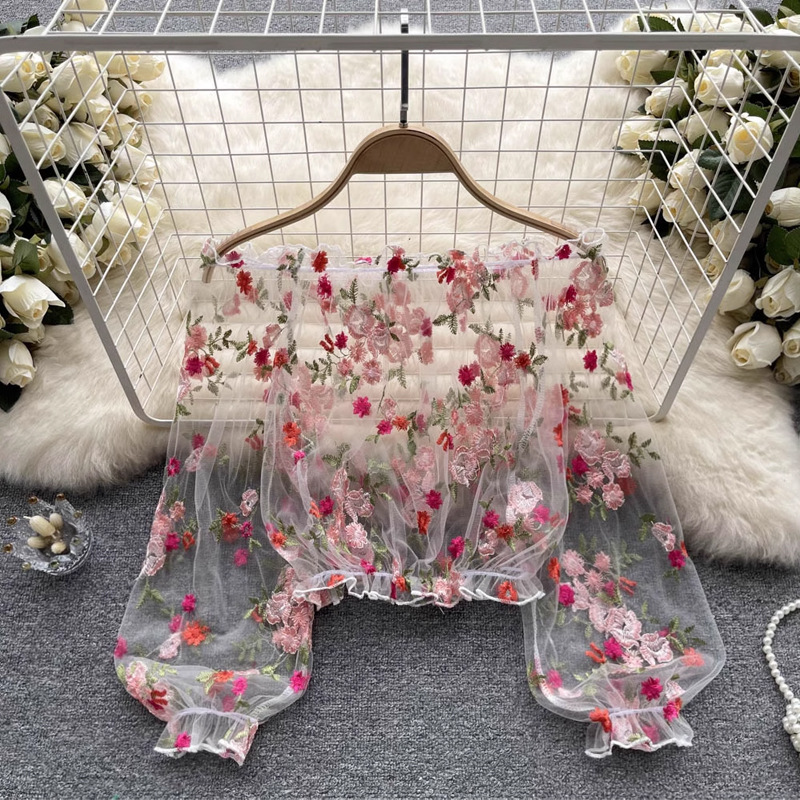 Women's Long Sleeve Floral Emb - đánh giá và giá Embroidery