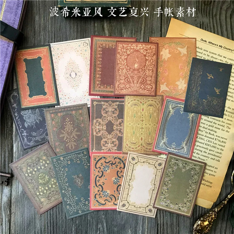 16Pcs Vintage Bohemian Cardsto - đánh giá và giá Vintage Junk Journal Scrapbooking Paper