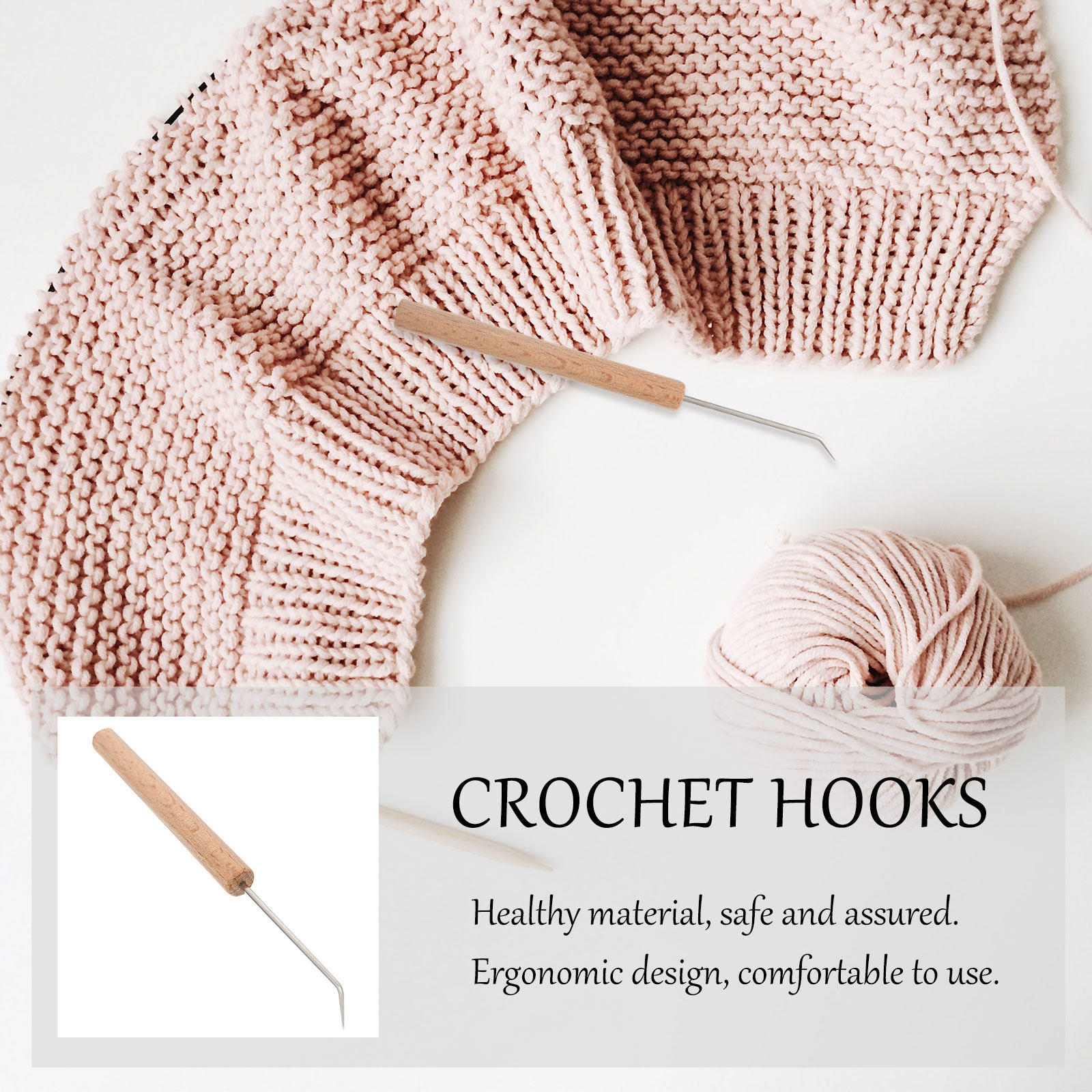 1Pcs Premium Wooden Crochet Ho - đánh giá và giá Wooden Crochet Hooks Ergonomic Handle