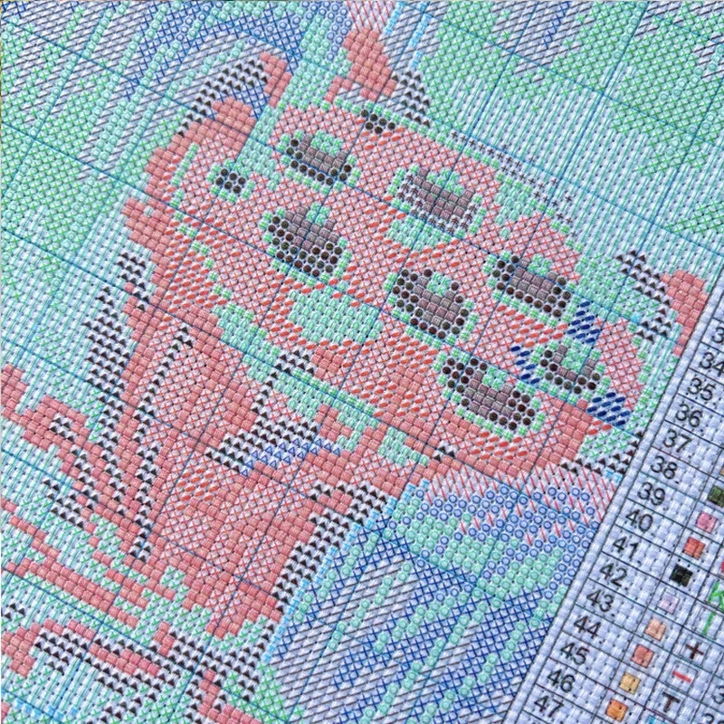 [ZZ4491- Flower Ball Dwarf] DI - đánh giá và giá Cross Stitch Stamped Kits Beginners