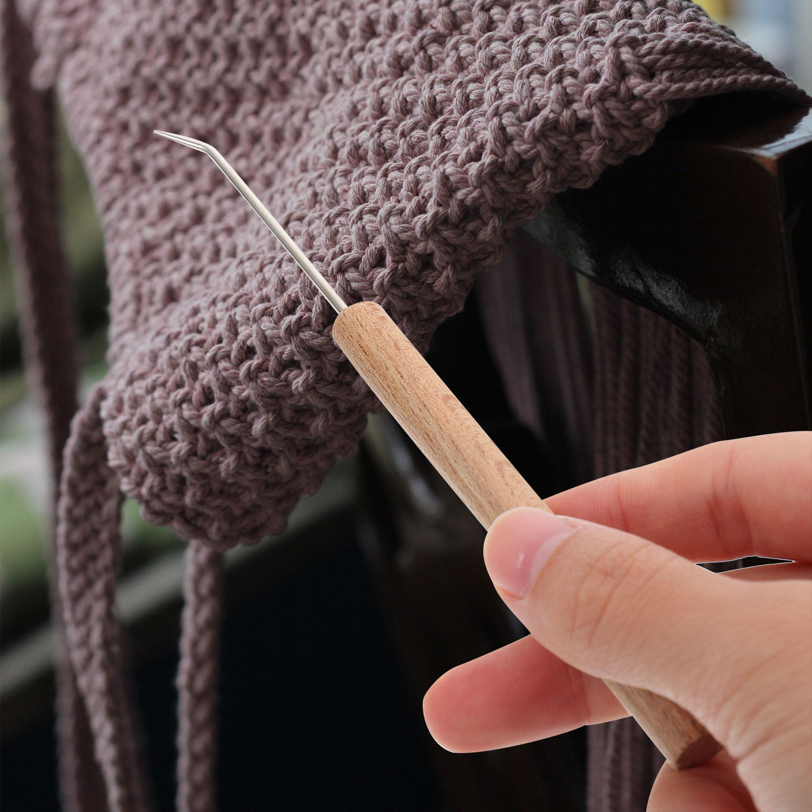 1Pcs Exquisite Wood Handle Cro - đánh giá và giá Wooden Crochet Hooks Ergonomic Handle