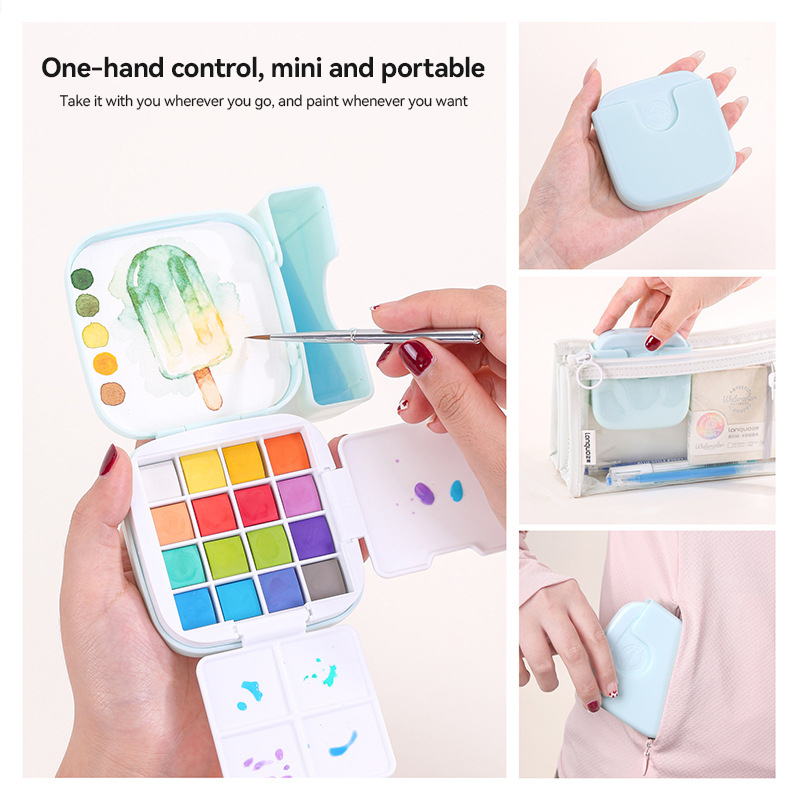 16 Colors Languo Solid Waterco - đánh giá và giá Watercolor Paint Set Solid Pigment