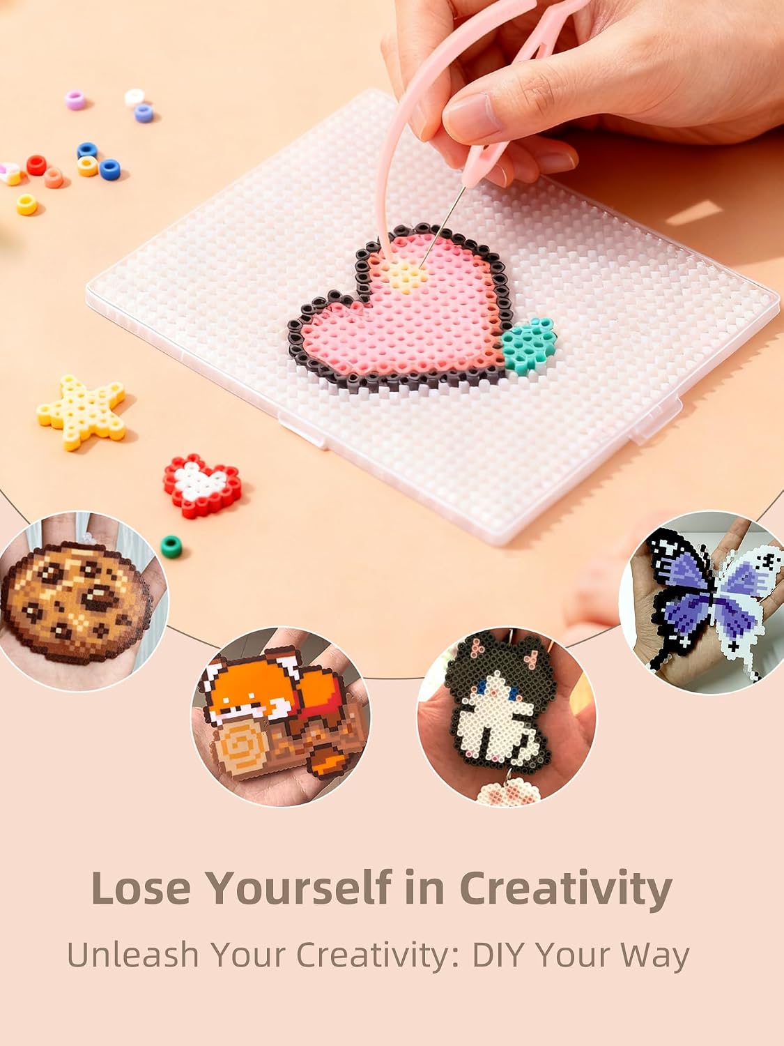Fuse Beads Kit-Easy DIY-96 Col - đánh giá và giá Beading
