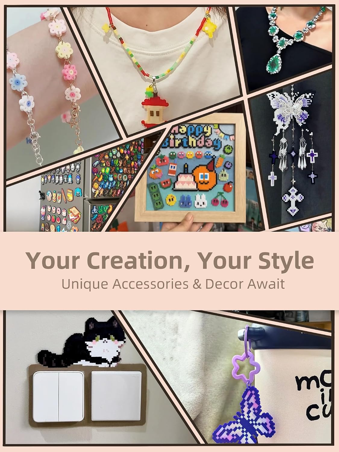 Fuse Beads Kit-Easy DIY-96 Col - đánh giá và giá Beading